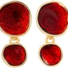 New Bijou Brigitte Orecchini a perno - Ruby Glaze