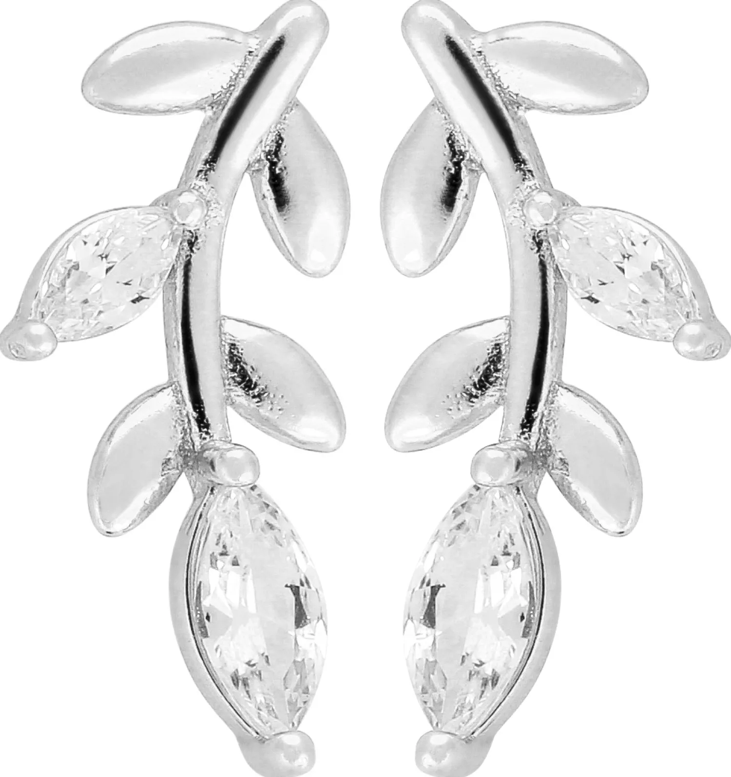 Bijou Brigitte Orecchini a perno - Silver Leaf