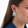 Sale Bijou Brigitte Orecchini a perno - Silver Nautilus