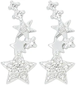 Sale Bijou Brigitte Orecchini a perno - Silver Shooting Star