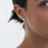 Sale Bijou Brigitte Orecchini a perno - Silver Surface