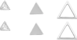 Online Bijou Brigitte Orecchini a perno - Silver Triangle Trio