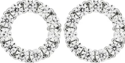 Clearance Bijou Brigitte Orecchini a perno - Silvery Circle