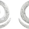Clearance Bijou Brigitte Orecchini a perno - Silvery Spiral