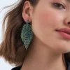 Outlet Bijou Brigitte Orecchini a perno - Sparkling Leaf