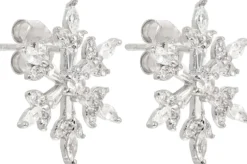 Best Bijou Brigitte Orecchini a perno - Sparkling Snowflakes