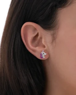 Bijou Brigitte Orecchini a perno - Sparkling Unicorn