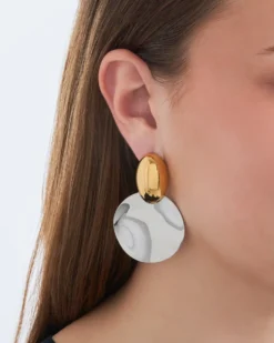 Online Bijou Brigitte Orecchini a perno - Steel Circles