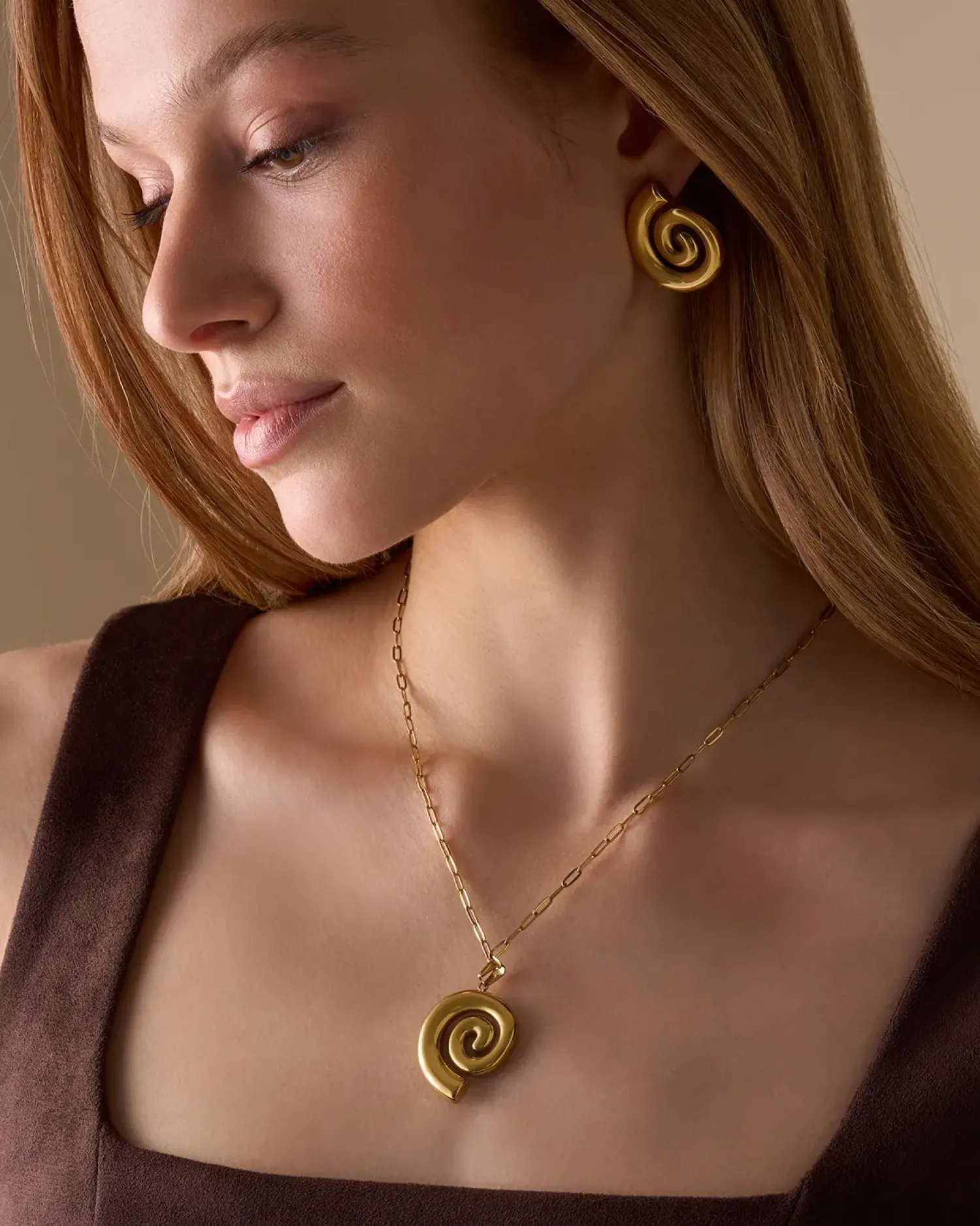 Bijou Brigitte Orecchini a perno - Steel Spiral