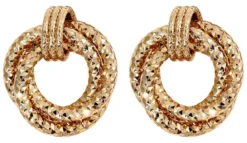 Hot Bijou Brigitte Orecchini a perno - Textured Glam