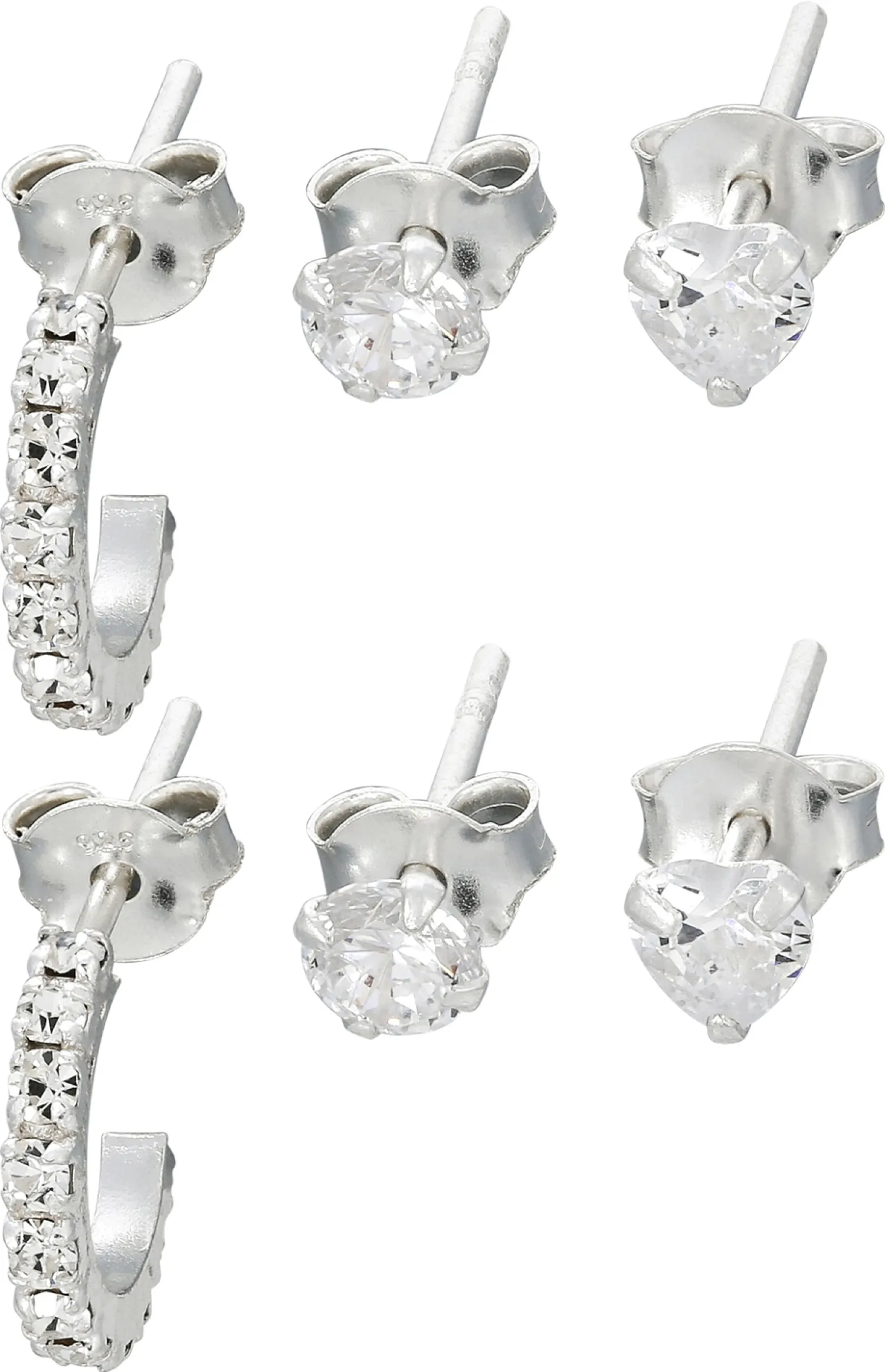 Online Bijou Brigitte Orecchini a perno - Triple Silver