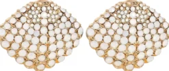 Online Bijou Brigitte Orecchini a perno - White Conch