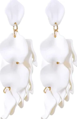 Hot Bijou Brigitte Orecchini a perno - White Petals