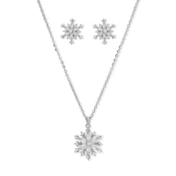 Hot Bijou Brigitte Parure di gioielli - Silver Snow