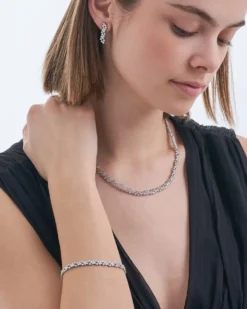 Clearance Bijou Brigitte Parure - Silver Tears