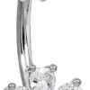 Hot Bijou Brigitte Piercing - Zirconia Flowers