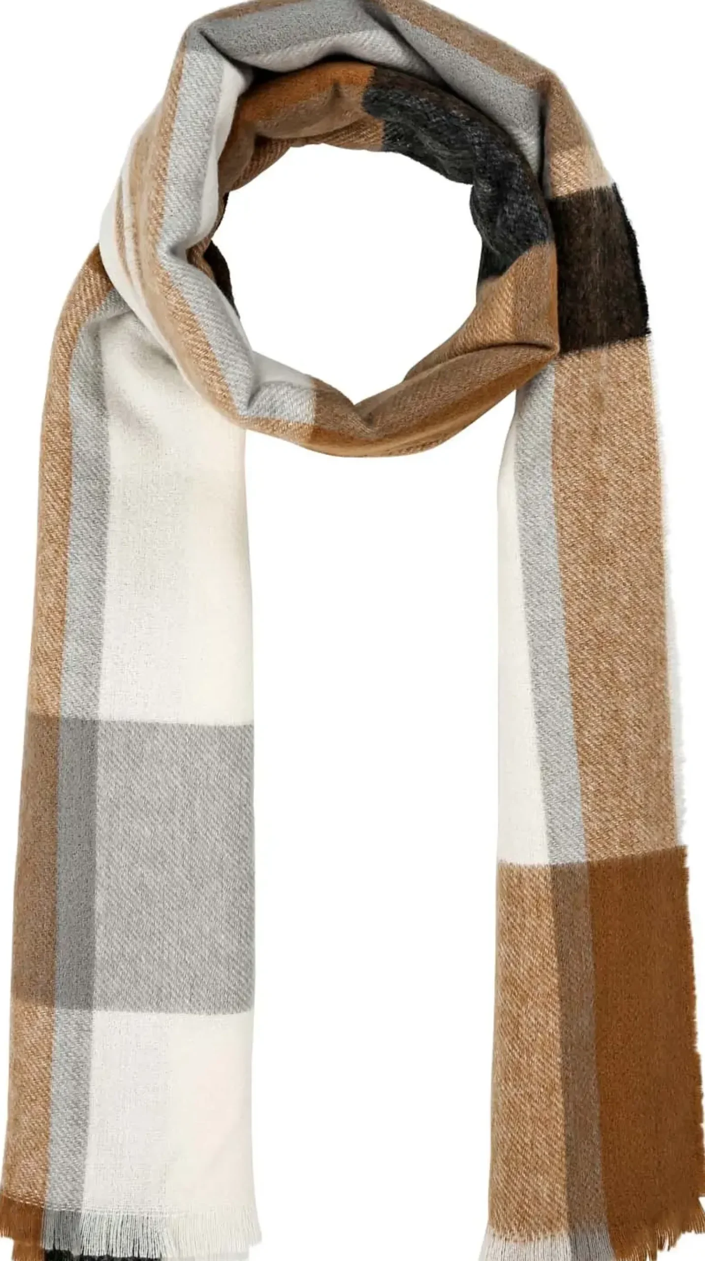 Online Bijou Brigitte Sciarpa - Checkered Brown