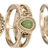 Sale Bijou Brigitte Set di anelli - Antique Green