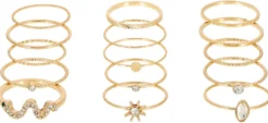 Sale Bijou Brigitte Set di anelli - Boho Gleam