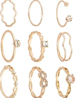 Outlet Bijou Brigitte Set di anelli - Boho Rose