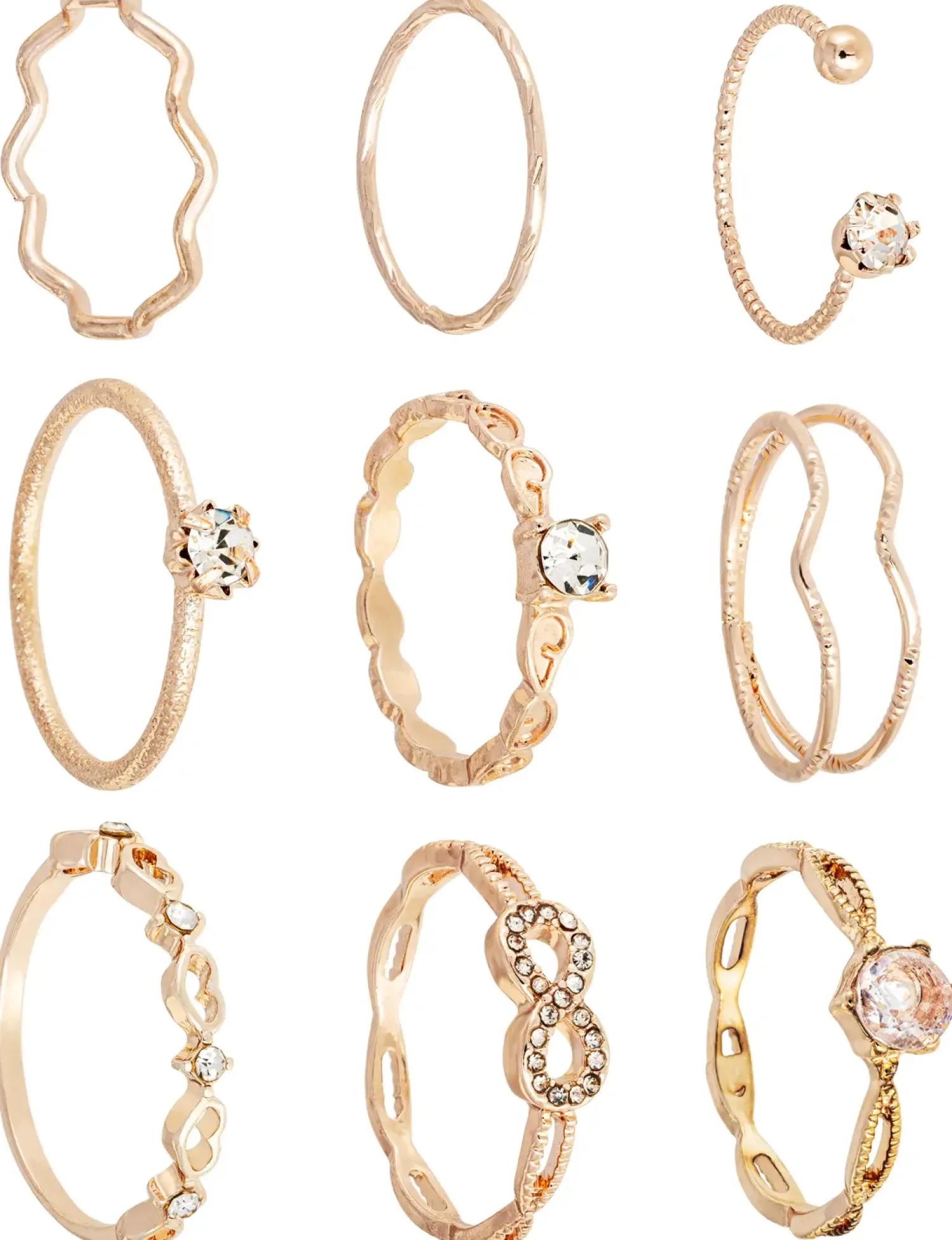 Outlet Bijou Brigitte Set di anelli - Boho Rose