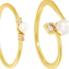 Sale Bijou Brigitte Set di anelli - Glamour Pearl