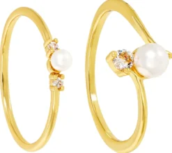 Sale Bijou Brigitte Set di anelli - Glamour Pearl