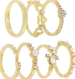 New Bijou Brigitte Set di anelli - Golden Grace
