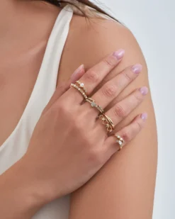New Bijou Brigitte Set di anelli - Golden Grace