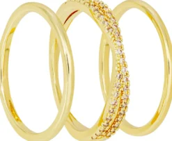 Sale Bijou Brigitte Set di anelli - Golden Pop