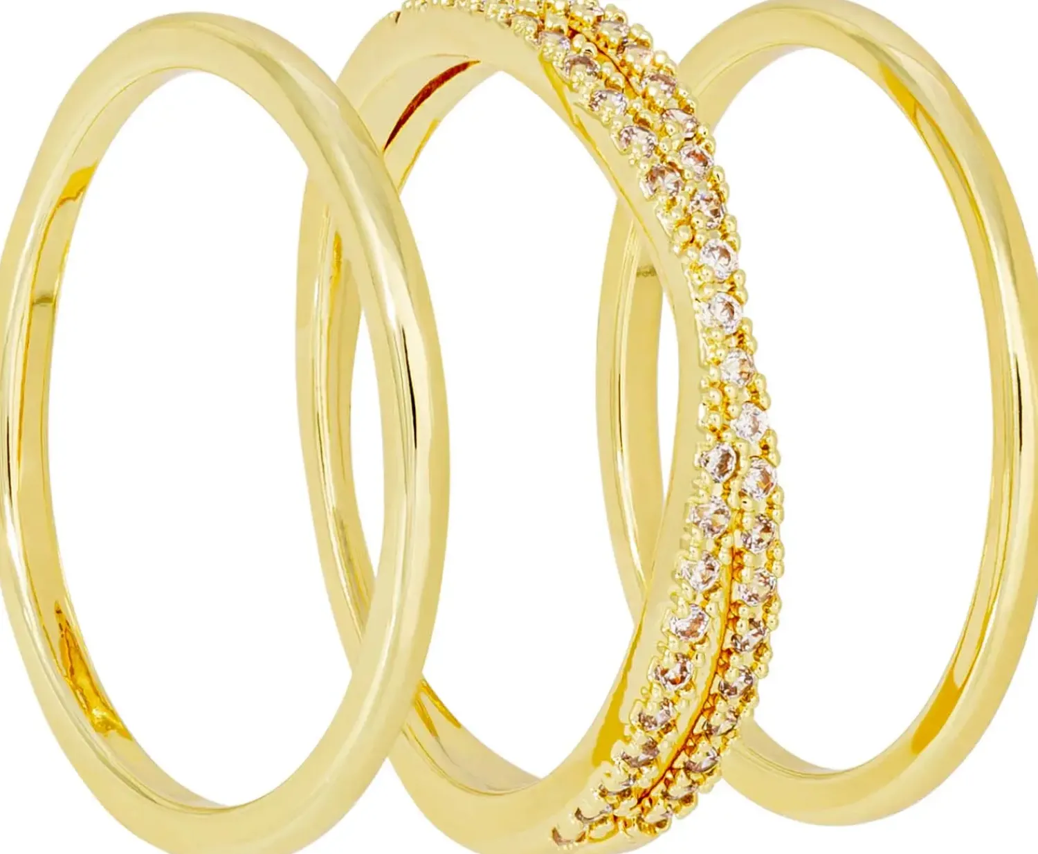 Sale Bijou Brigitte Set di anelli - Golden Pop