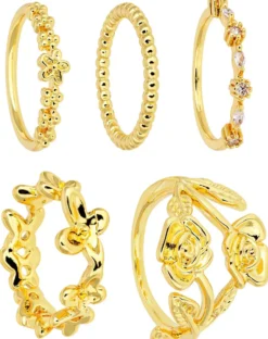 New Bijou Brigitte Set di anelli - Golden Rose