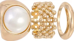 Clearance Bijou Brigitte Set di anelli - Golden Trio