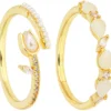 Hot Bijou Brigitte Set di anelli - Golden Tulip