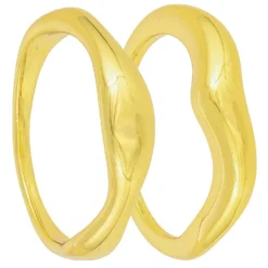 Hot Bijou Brigitte Set di anelli - Golden Wave