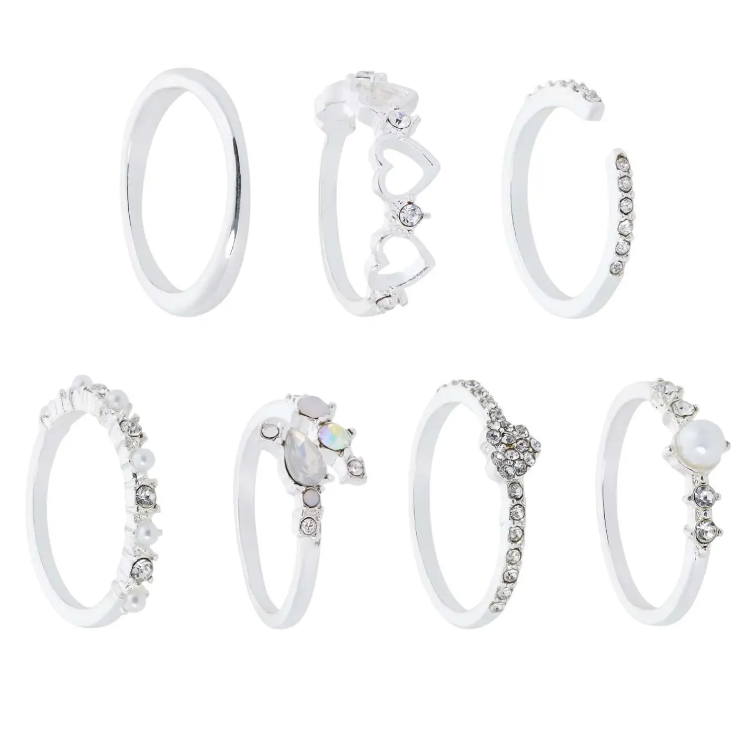Bijou Brigitte Set di anelli - Heart Charm