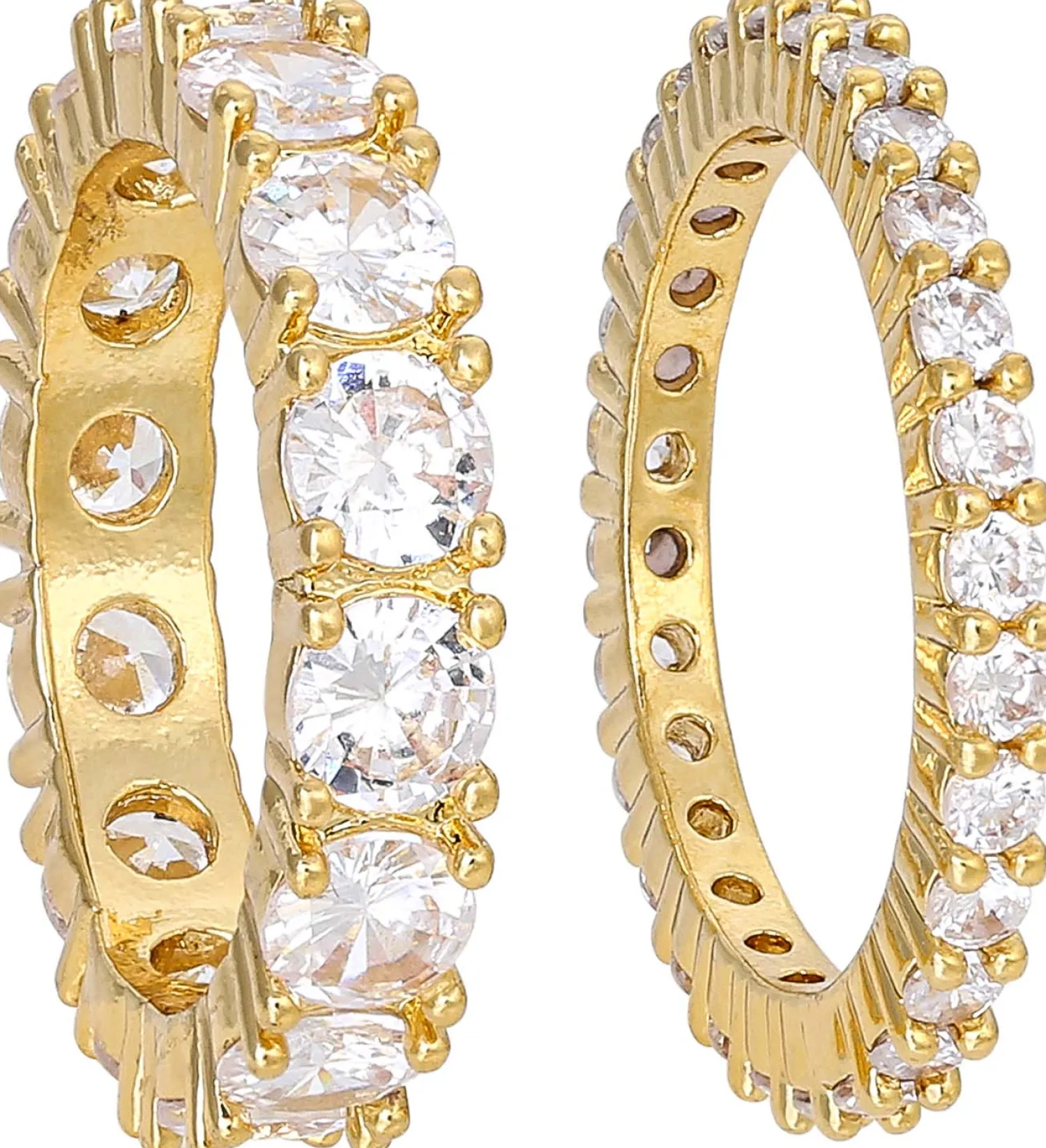 Clearance Bijou Brigitte Set di anelli - Iced Out