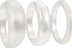 Clearance Bijou Brigitte Set di anelli - Matt Silver