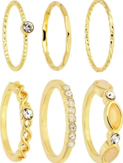 Clearance Bijou Brigitte Set di anelli - Miraggio d'oro