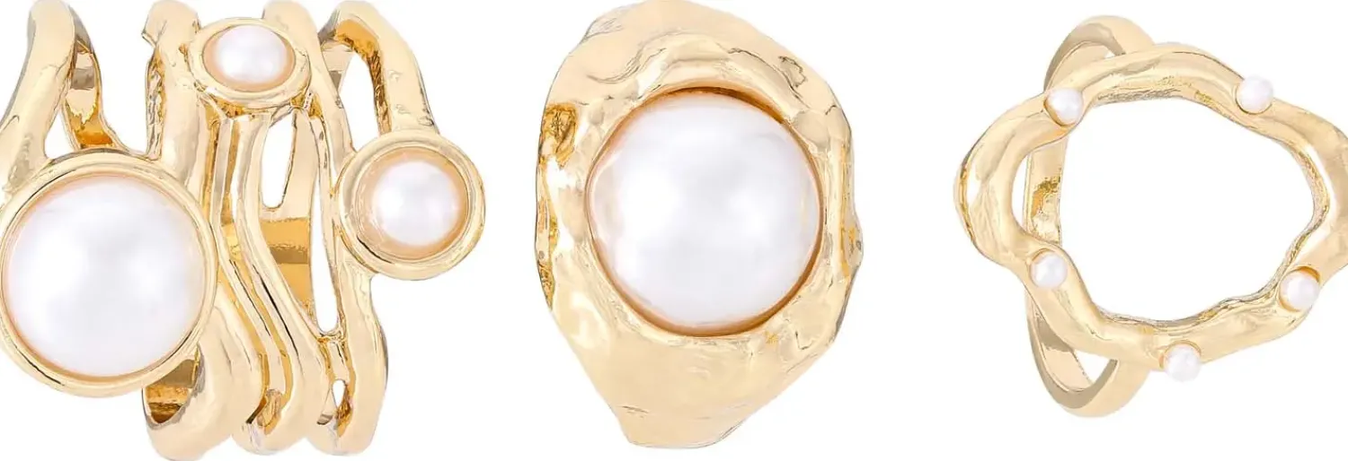 Discount Bijou Brigitte Set di anelli - Mystic Pearls