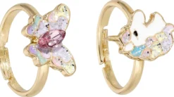 Sale Bijou Brigitte Set di anelli per bambini - Unicorn Duo