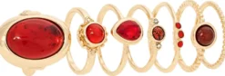 Sale Bijou Brigitte Set di anelli - Romantic Red