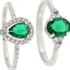 Best Bijou Brigitte Set di anelli - Royal Green