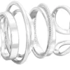 Clearance Bijou Brigitte Set di anelli - Silver Chic