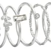 Sale Bijou Brigitte Set di anelli - Silver Glamour