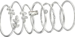 Sale Bijou Brigitte Set di anelli - Silver Glamour