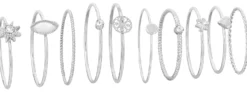 Hot Bijou Brigitte Set di anelli - Silver Vintage