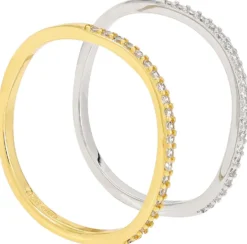 Bijou Brigitte Set di anelli - Wave Duo