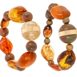 Sale Bijou Brigitte Set di braccialetti - Amber Autumn