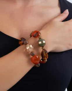 Sale Bijou Brigitte Set di braccialetti - Amber Autumn